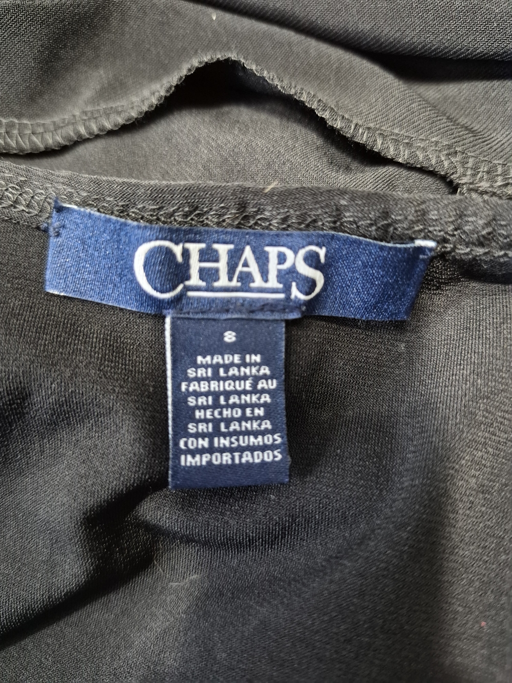 Chaps Sleeveless Black Evening Dress NWT - Picture 11 of 12